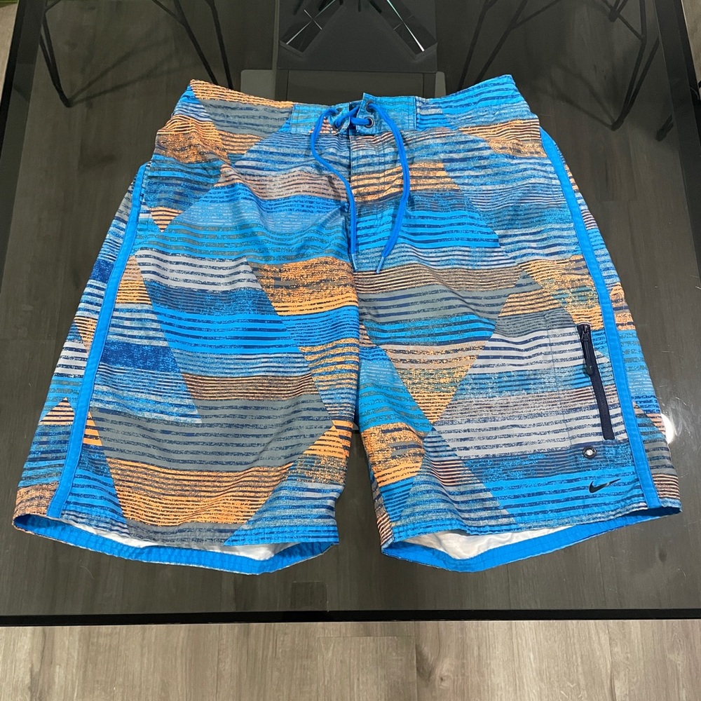 Nike Men's Blue Swim Shorts - Large